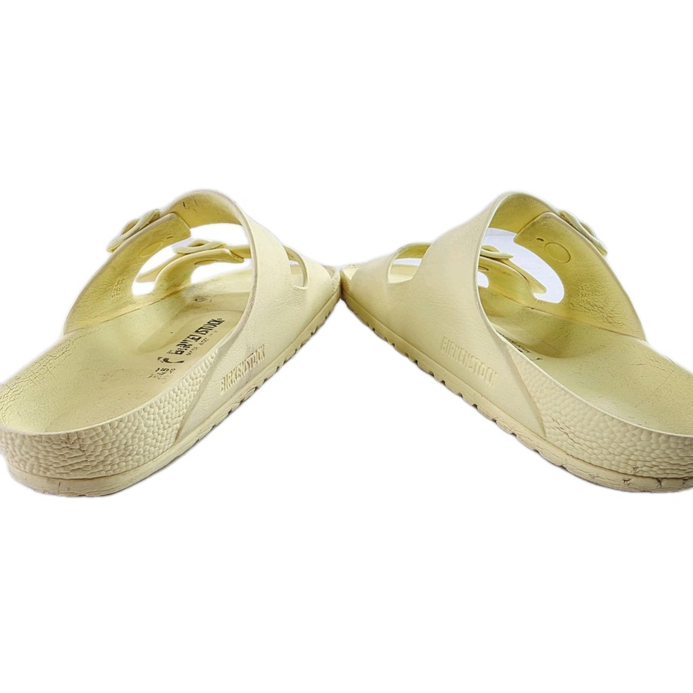 Birkenstock Sandals Arizona Eva Slip On Buckle Strap Slide Yellow Flats Ladies 7 - Picture 5 of 7